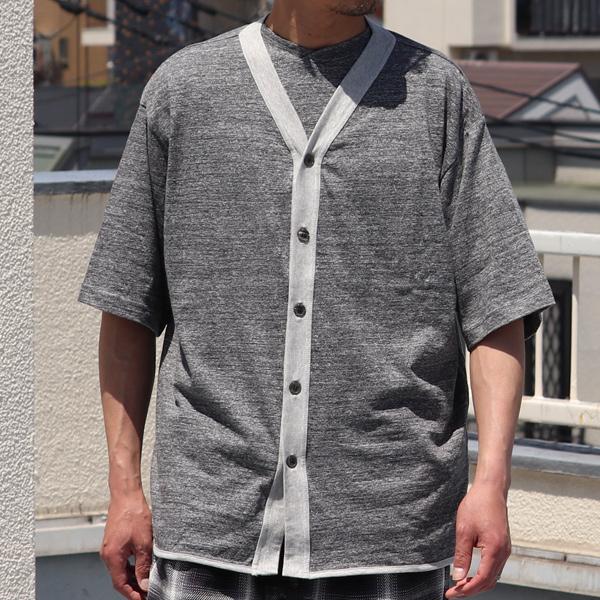 オーディエンス Audience ベースボールハーフスリーブカーディガン ツートーン配色 粗挽き天竺 日本製 | Audience | 13