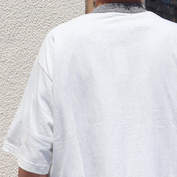 オーディエンス Audience ベースボールハーフスリーブカーディガン ツートーン配色 粗挽き天竺 日本製 | Audience | 16