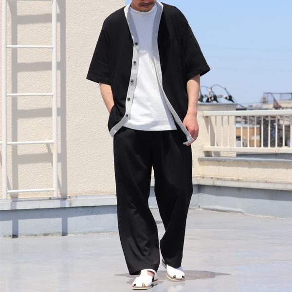 オーディエンス Audience ベースボールハーフスリーブカーディガン ツートーン配色 粗挽き天竺 日本製 | Audience | 07