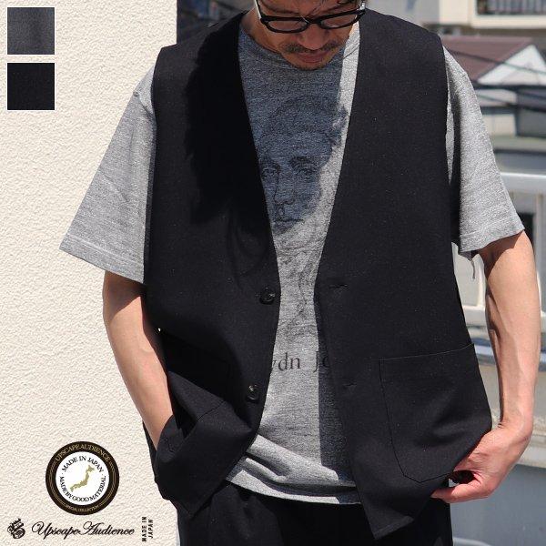 Audience オーディエンス ノースリーブベスト Reflax リフラクス ツイル ストレッチ 日本製 Upscape Audience | Audience