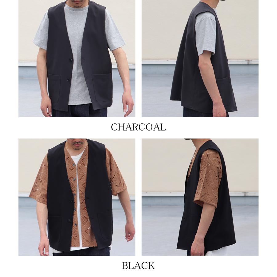 Audience オーディエンス ノースリーブベスト Reflax リフラクス ツイル ストレッチ 日本製 Upscape Audience | Audience | 20