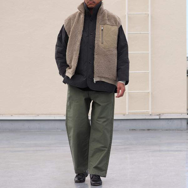 オーディエンス Audience トスカーナボア キルティングポケット スタンドベスト Lanificio Becagli ベッカリー 日本製 AUD7210 | Audience | 12