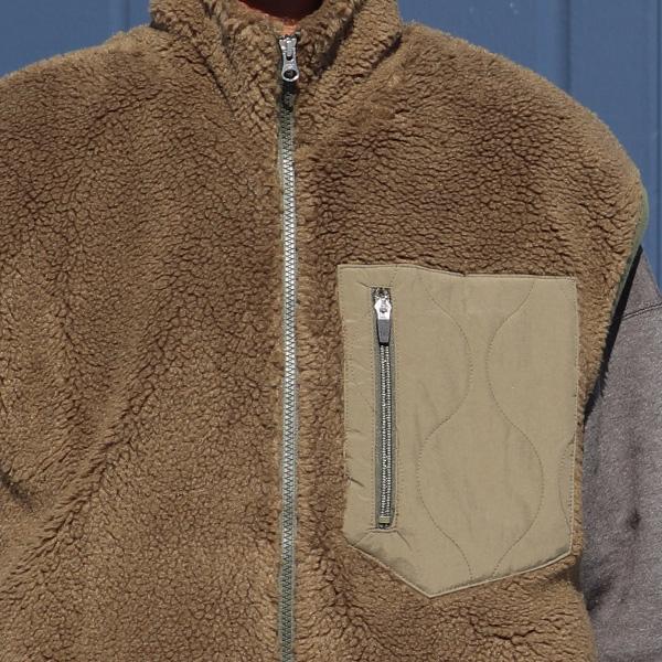 オーディエンス Audience トスカーナボア キルティングポケット スタンドベスト Lanificio Becagli ベッカリー 日本製 AUD7210 | Audience | 16