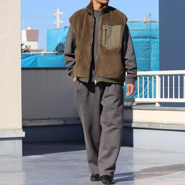 オーディエンス Audience トスカーナボア キルティングポケット スタンドベスト Lanificio Becagli ベッカリー 日本製 AUD7210 | Audience | 03