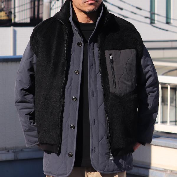 オーディエンス Audience トスカーナボア キルティングポケット スタンドベスト Lanificio Becagli ベッカリー 日本製 AUD7210 | Audience | 07