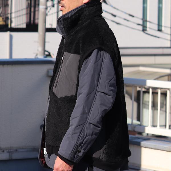 オーディエンス Audience トスカーナボア キルティングポケット スタンドベスト Lanificio Becagli ベッカリー 日本製 AUD7210 | Audience | 08