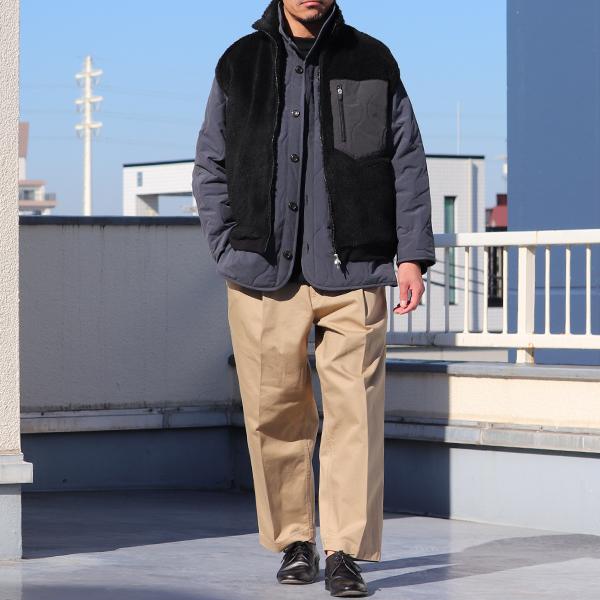 オーディエンス Audience トスカーナボア キルティングポケット スタンドベスト Lanificio Becagli ベッカリー 日本製 AUD7210 | Audience | 09