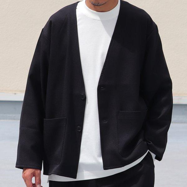 オーディエンス Audience ノーカラージャケット LANATEC LEI  ラナテック レイ ウールライク カルゼ TECHアイテム 日本製 メンズ AUD7222 | Audience | 10