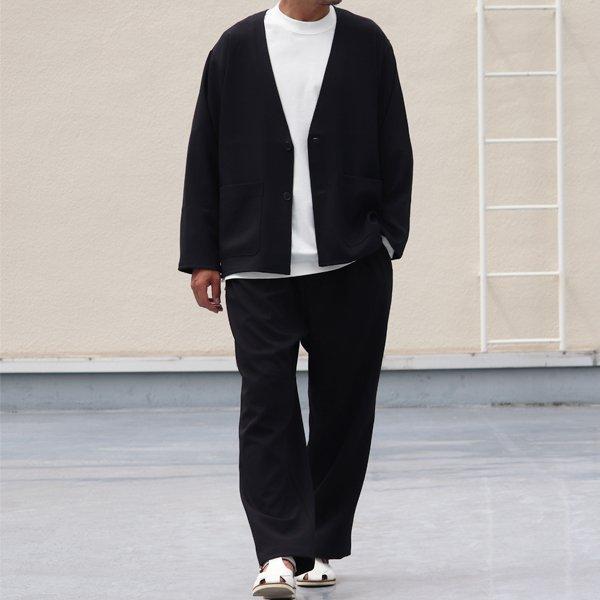 オーディエンス Audience ノーカラージャケット LANATEC LEI  ラナテック レイ ウールライク カルゼ TECHアイテム 日本製 メンズ AUD7222 | Audience | 12