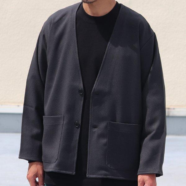 オーディエンス Audience ノーカラージャケット LANATEC LEI  ラナテック レイ ウールライク カルゼ TECHアイテム 日本製 メンズ AUD7222 | Audience | 13