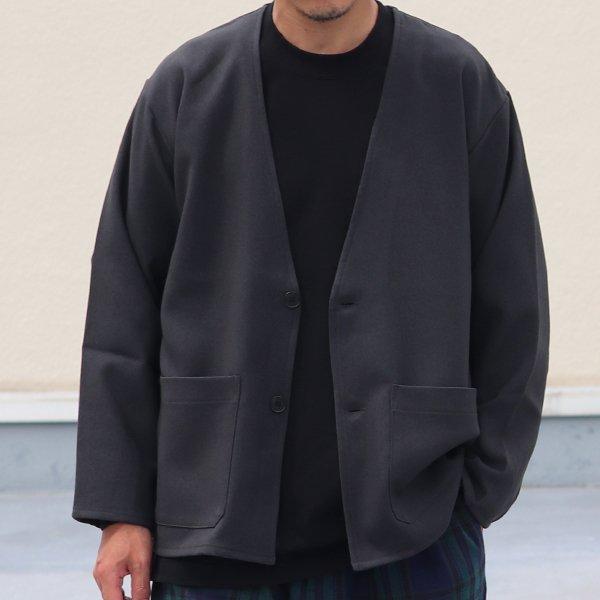 オーディエンス Audience ノーカラージャケット LANATEC LEI  ラナテック レイ ウールライク カルゼ TECHアイテム 日本製 メンズ AUD7222 | Audience | 14