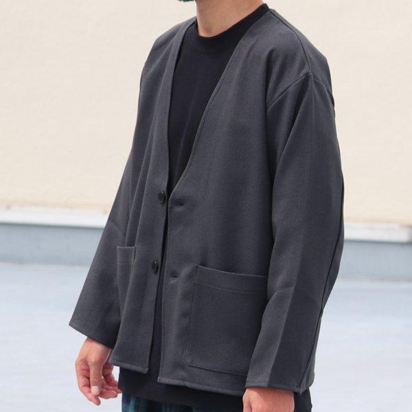 オーディエンス Audience ノーカラージャケット LANATEC LEI  ラナテック レイ ウールライク カルゼ TECHアイテム 日本製 メンズ AUD7222 | Audience | 15