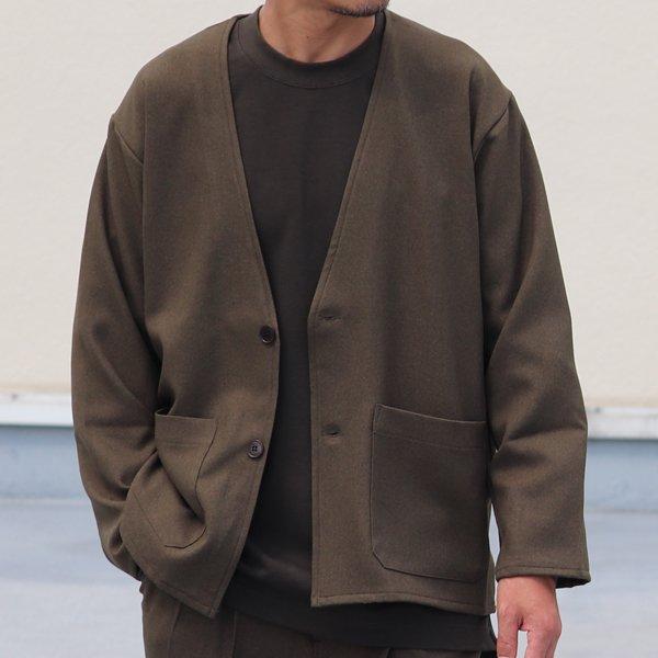 オーディエンス Audience ノーカラージャケット LANATEC LEI  ラナテック レイ ウールライク カルゼ TECHアイテム 日本製 メンズ AUD7222 | Audience | 02