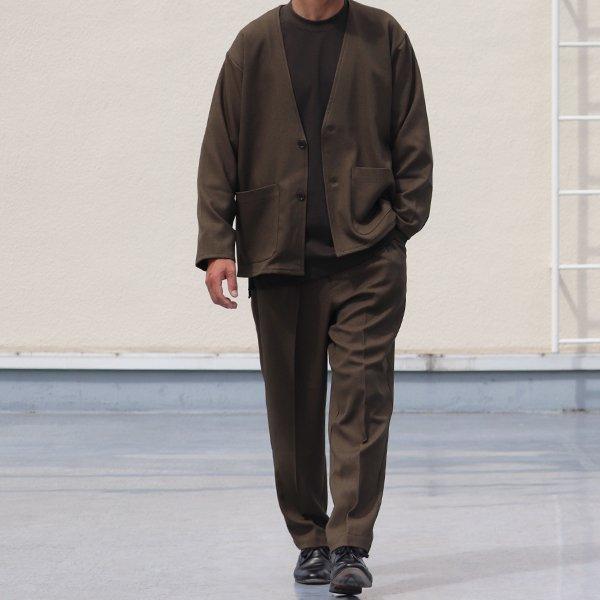 オーディエンス Audience ノーカラージャケット LANATEC LEI  ラナテック レイ ウールライク カルゼ TECHアイテム 日本製 メンズ AUD7222 | Audience | 04