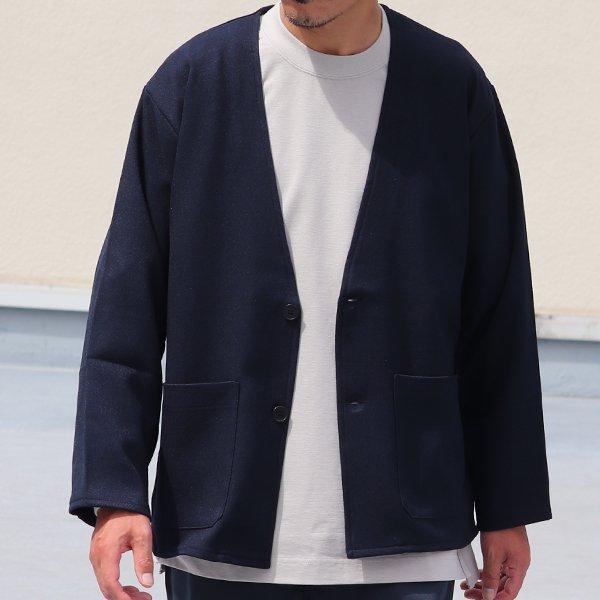 オーディエンス Audience ノーカラージャケット LANATEC LEI  ラナテック レイ ウールライク カルゼ TECHアイテム 日本製 メンズ AUD7222 | Audience | 05