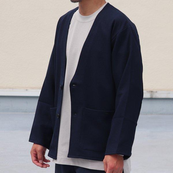 オーディエンス Audience ノーカラージャケット LANATEC LEI  ラナテック レイ ウールライク カルゼ TECHアイテム 日本製 メンズ AUD7222 | Audience | 07