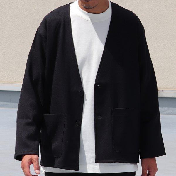 オーディエンス Audience ノーカラージャケット LANATEC LEI  ラナテック レイ ウールライク カルゼ TECHアイテム 日本製 メンズ AUD7222 | Audience | 09