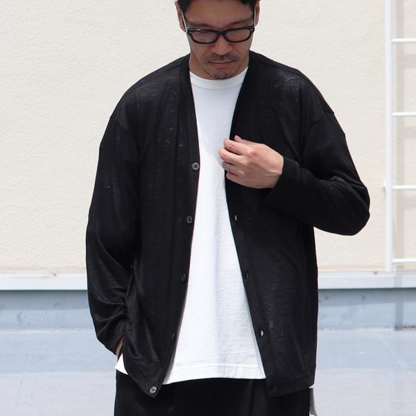 オーディエンス Audience Vネック カーディガン長袖 プレミアリネン天竺 日本製 AUD7259 | Audience | 10