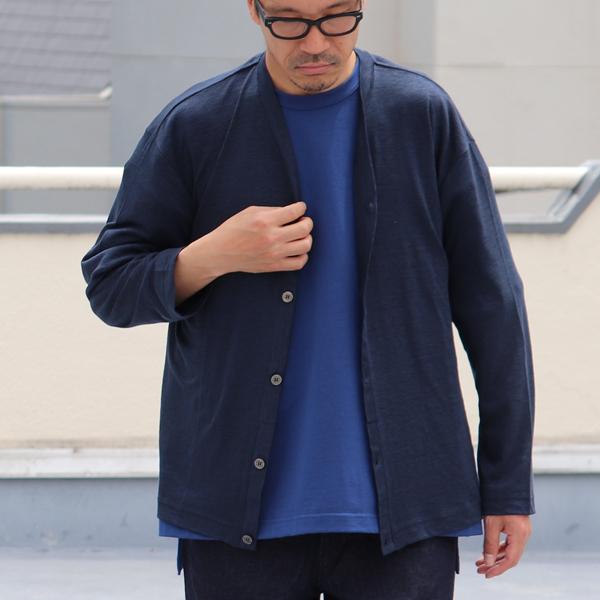 オーディエンス Audience Vネック カーディガン長袖 プレミアリネン天竺 日本製 AUD7259 | Audience | 14