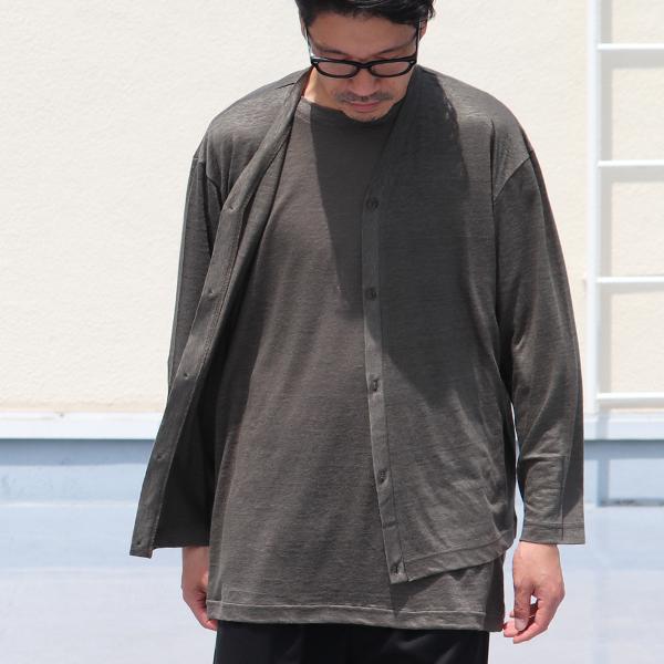 オーディエンス Audience Vネック カーディガン長袖 プレミアリネン天竺 日本製 AUD7259 | Audience | 06