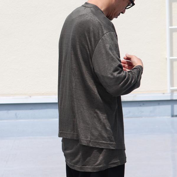 オーディエンス Audience Vネック カーディガン長袖 プレミアリネン天竺 日本製 AUD7259 | Audience | 07