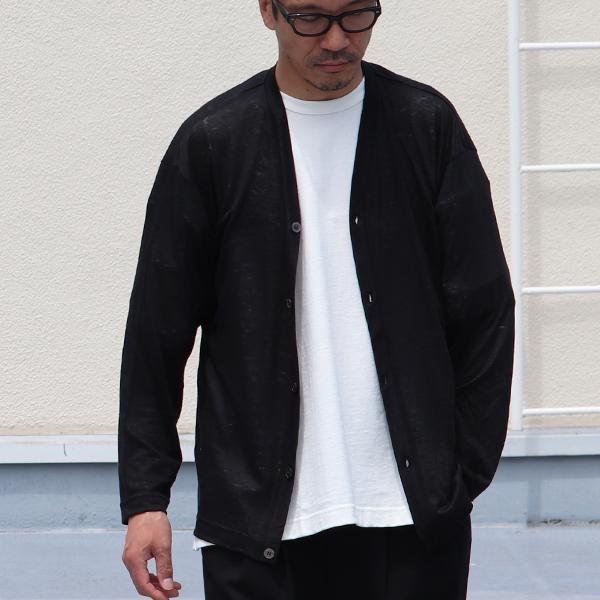 オーディエンス Audience Vネック カーディガン長袖 プレミアリネン天竺 日本製 AUD7259 | Audience | 09