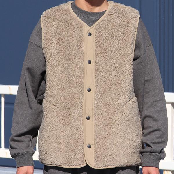 オーディエンス Audience トスカーナボア スナップベスト Lanificio Becagli ベッカリー 日本製 AUD7272 | Audience | 10