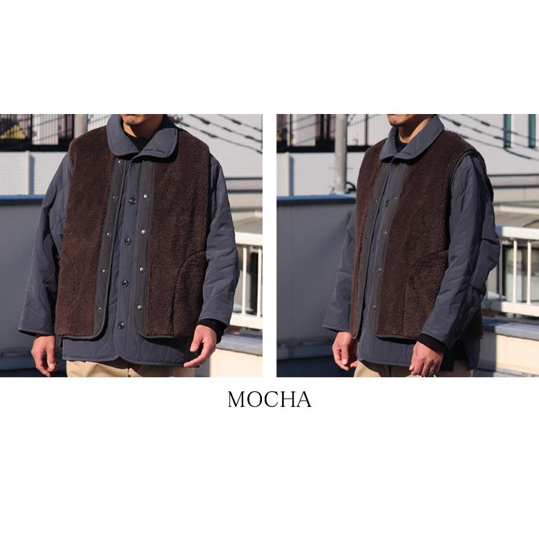 オーディエンス Audience トスカーナボア スナップベスト Lanificio Becagli ベッカリー 日本製 AUD7272 | Audience | 16