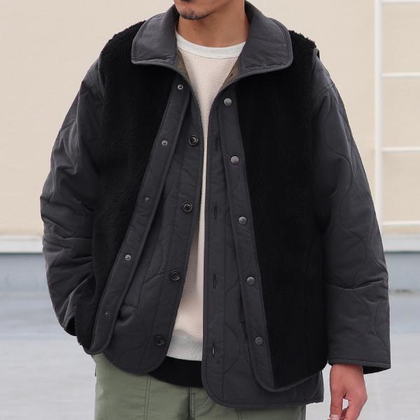 オーディエンス Audience トスカーナボア スナップベスト Lanificio Becagli ベッカリー 日本製 AUD7272 | Audience | 08