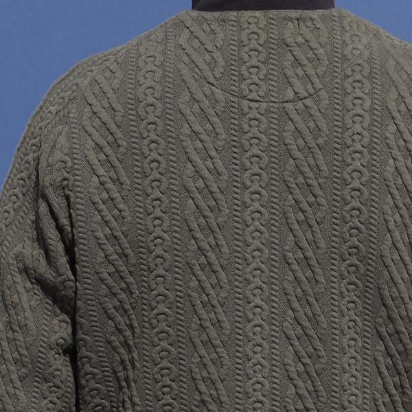 オーディエンス Audience コットンキルト ノーカラー スナップジャケット 尾州 日本製 AUD7330 | Audience | 11