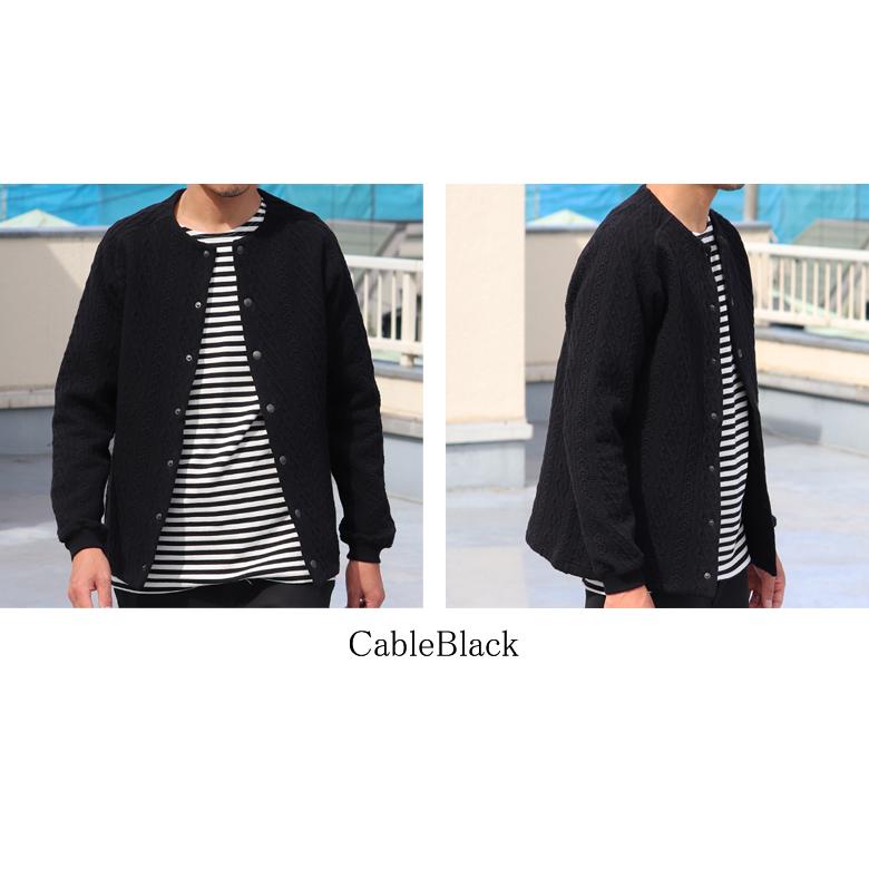 オーディエンス Audience コットンキルト ノーカラー スナップジャケット 尾州 日本製 AUD7330 | Audience | 14