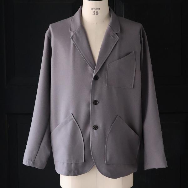 オーディエンス Audience 3ボタン ロガージャケット ラナテック TECH ウールライクツイル LANATEC〓 AUD7399 | Audience | 01