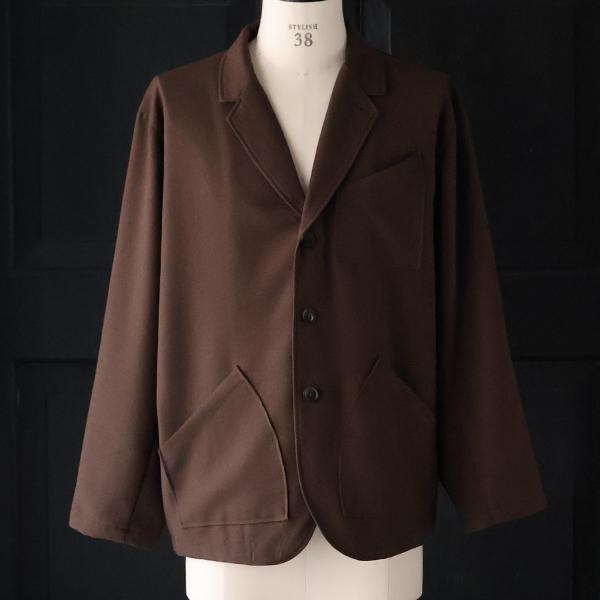 オーディエンス Audience 3ボタン ロガージャケット ラナテック TECH ウールライクツイル LANATEC〓 AUD7399 | Audience | 02