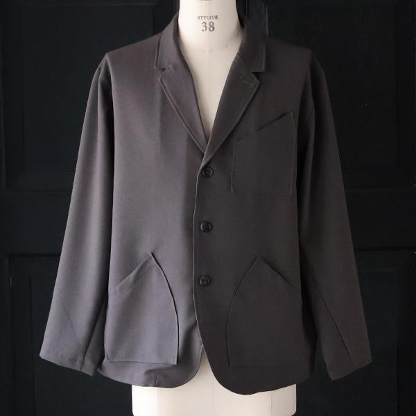 オーディエンス Audience 3ボタン ロガージャケット ラナテック TECH ウールライクツイル LANATEC〓 AUD7399 | Audience | 05