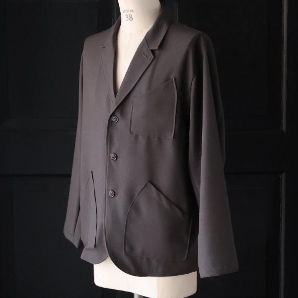 オーディエンス Audience 3ボタン ロガージャケット ラナテック TECH ウールライクツイル LANATEC〓 AUD7399 | Audience | 06