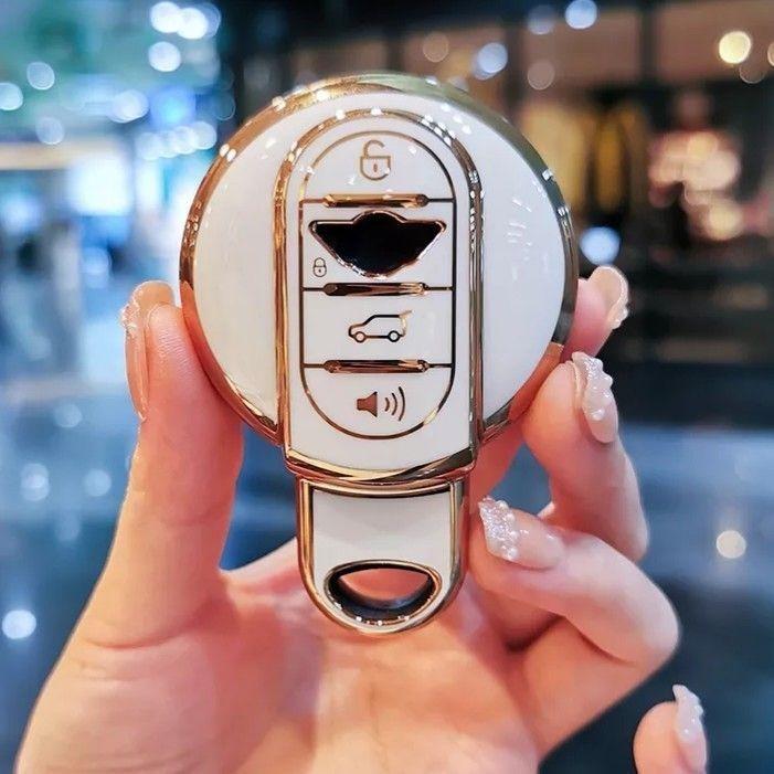 MINI ミニ BMW キーカバー キーケース キーホルダーミニ ブラック 黒 金 TPU キーケース f56 f60 | MINI | 15