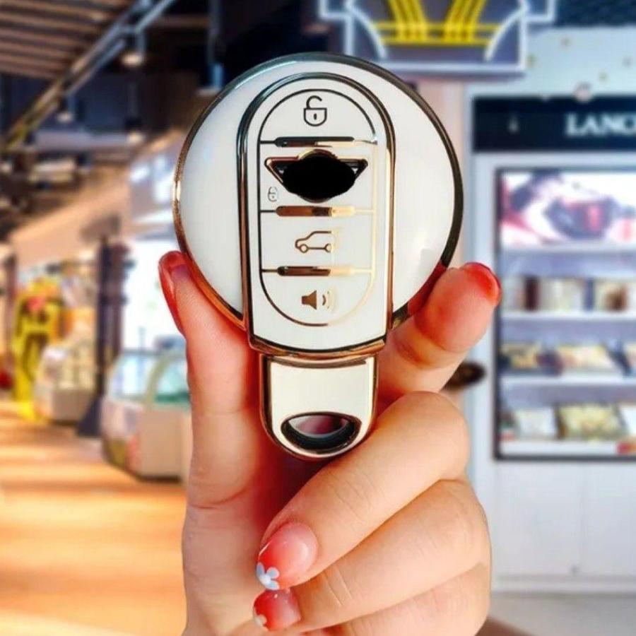 MINI ミニ BMW キーカバー キーケース キーホルダーミニ ブラック 黒 金 TPU キーケース f56 f60 | MINI | 19
