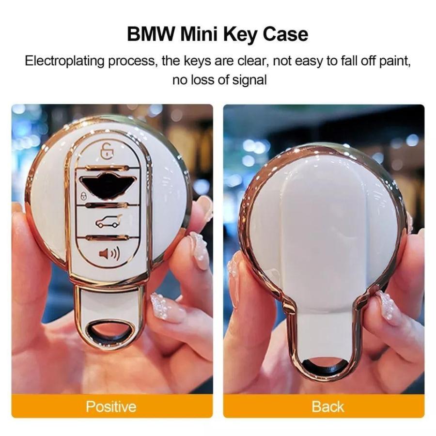 MINI ミニ BMW キーカバー キーケース キーホルダーミニ ブラック 黒 金 TPU キーケース f56 f60 | MINI | 06