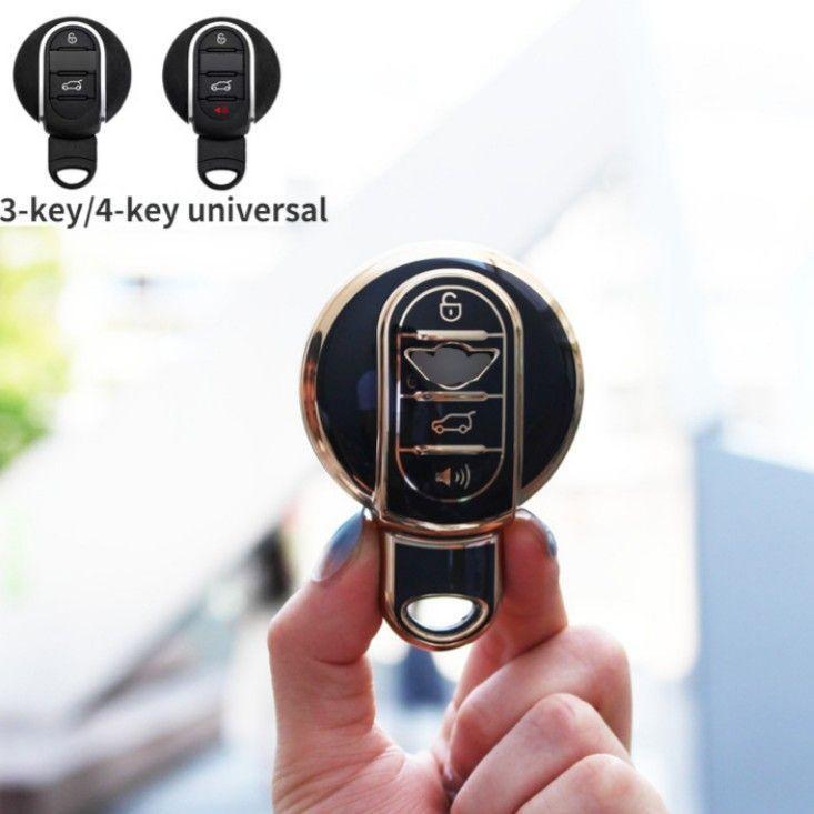 MINI ミニ BMW キーカバー キーケース キーホルダーミニ ブラック 黒 金 TPU キーケース f56 f60 | MINI | 08