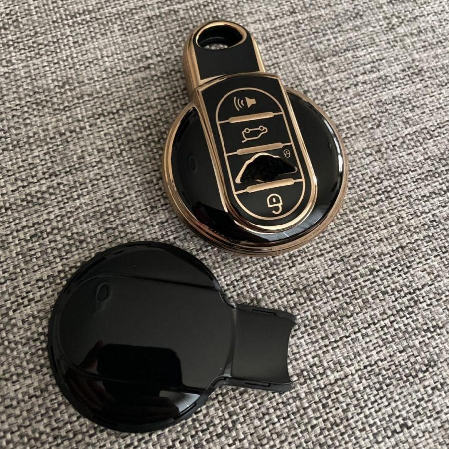 MINI ミニ BMW キーカバー キーケース キーホルダーミニ ブラック 黒 金 TPU キーケース f56 f60 | MINI | 11