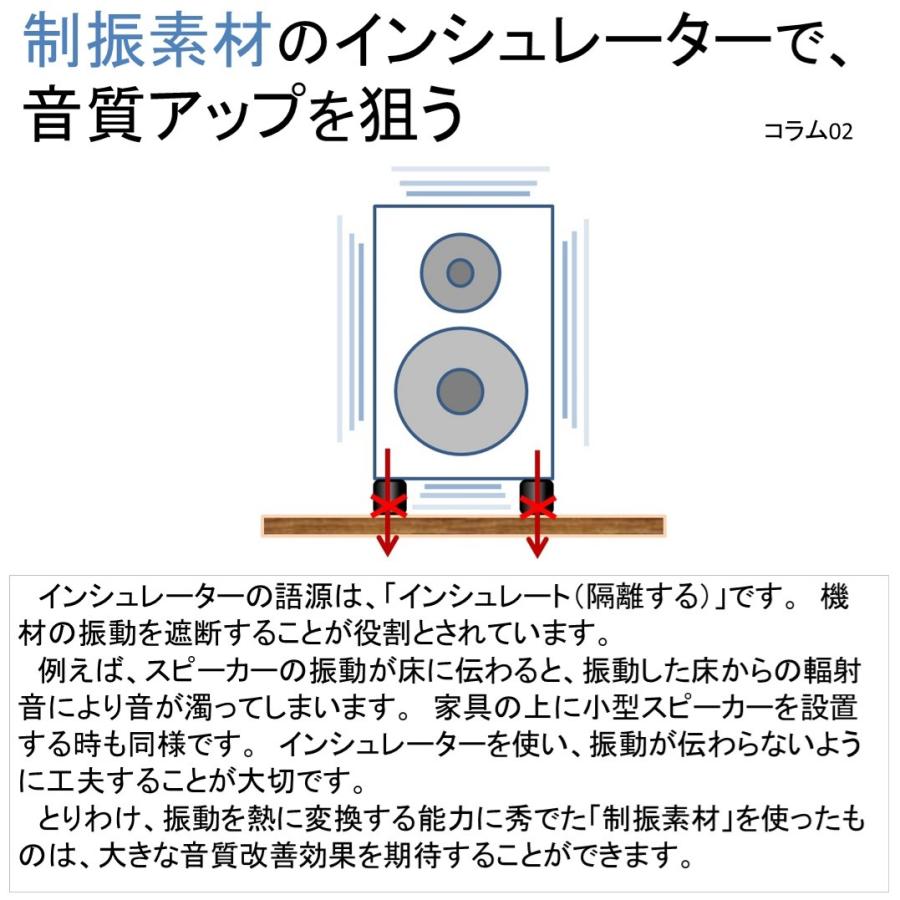 インシュレーター　KOTUBU（1個）■小型スピーカー、サウンドバーの音質対策に■｜audifill｜05