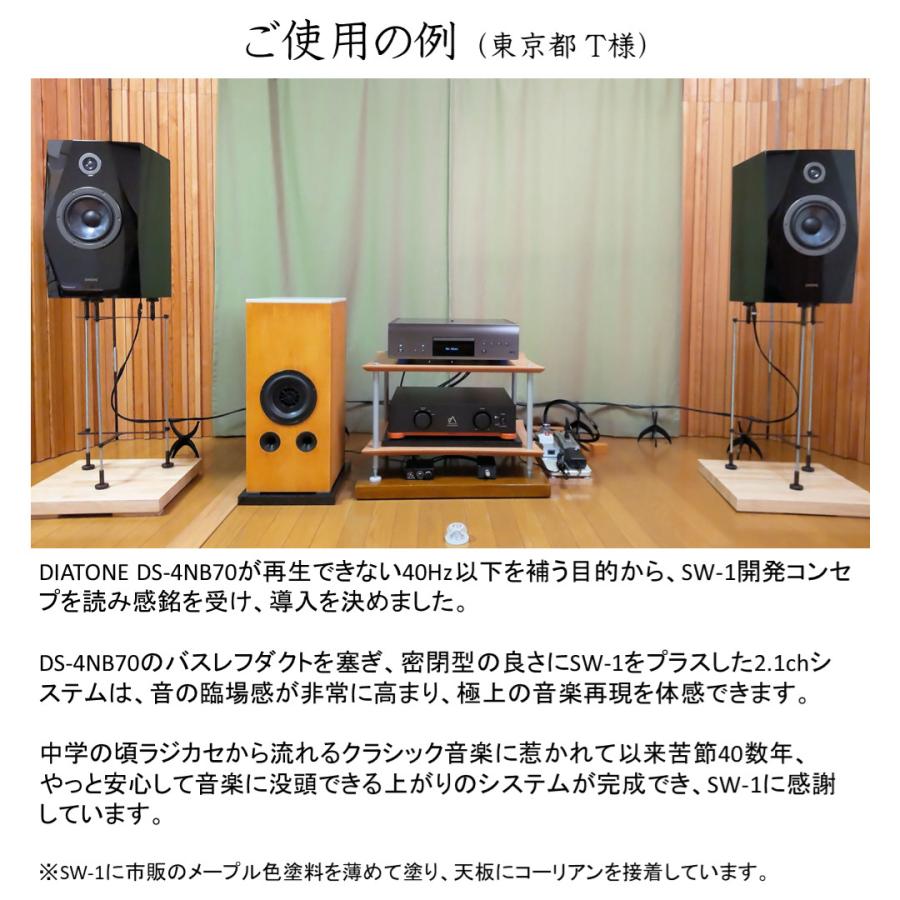 サブウーハー SW-1（1本） □ピュアオーディオの最低域補強に