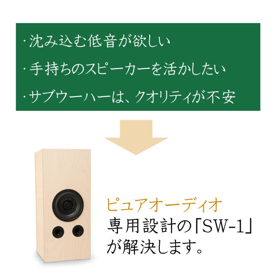 サブウーハー SW-1（1本） □ピュアオーディオの最低域補強に