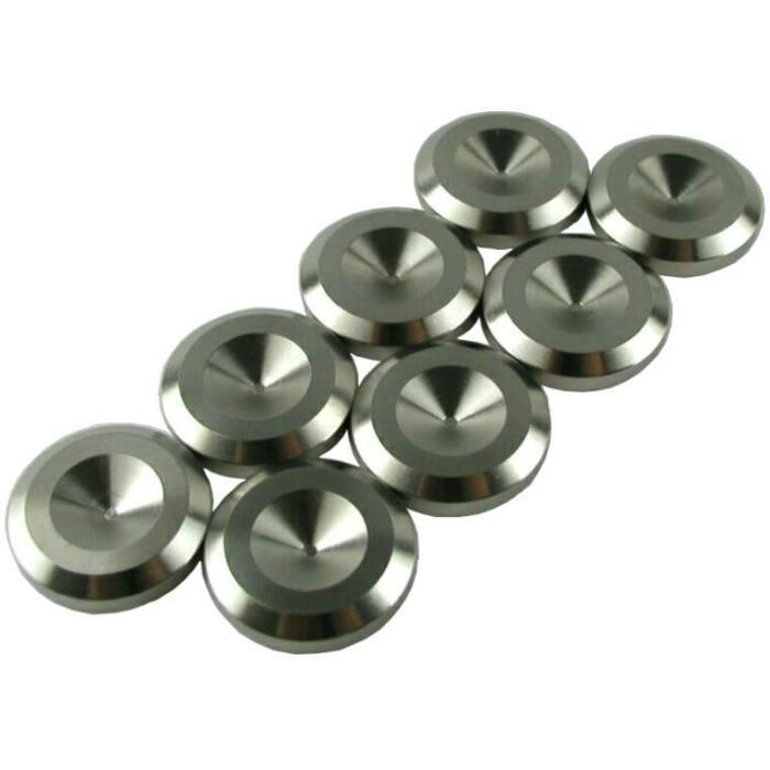 インシュレーター スピーカー スパイク受け シルバー ステンレス 8個