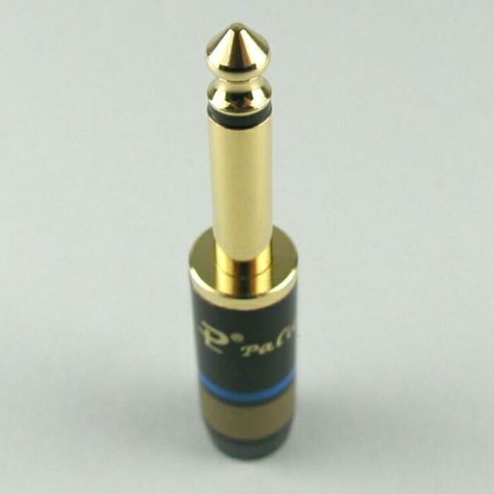 6.3mm 2極 標準プラグ フォーンプラグ フォンコネクタ 自作用 ハンダ式