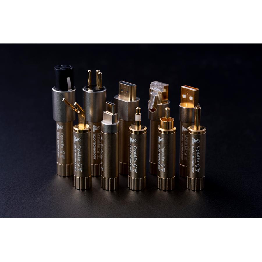 KOJO(光城精工) - Crystal EpR-G×2(2本セット/RCAプラグ型 KOJO(光城精工) - Crystal EpR-G×2(2本セット/RCAプラグ型
