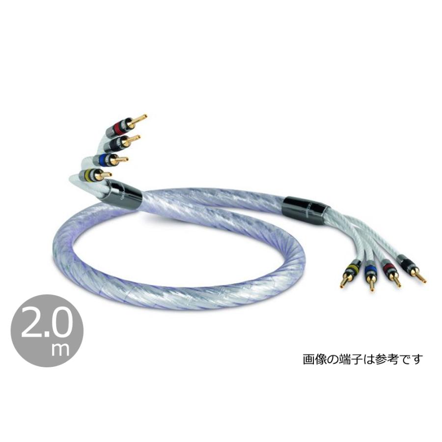 ケーブル・シールド QED Signature Genesis Silver Spiral 2m QED - Signature Genesis Silver Spiral Bi-Wire/2.0m（完成品