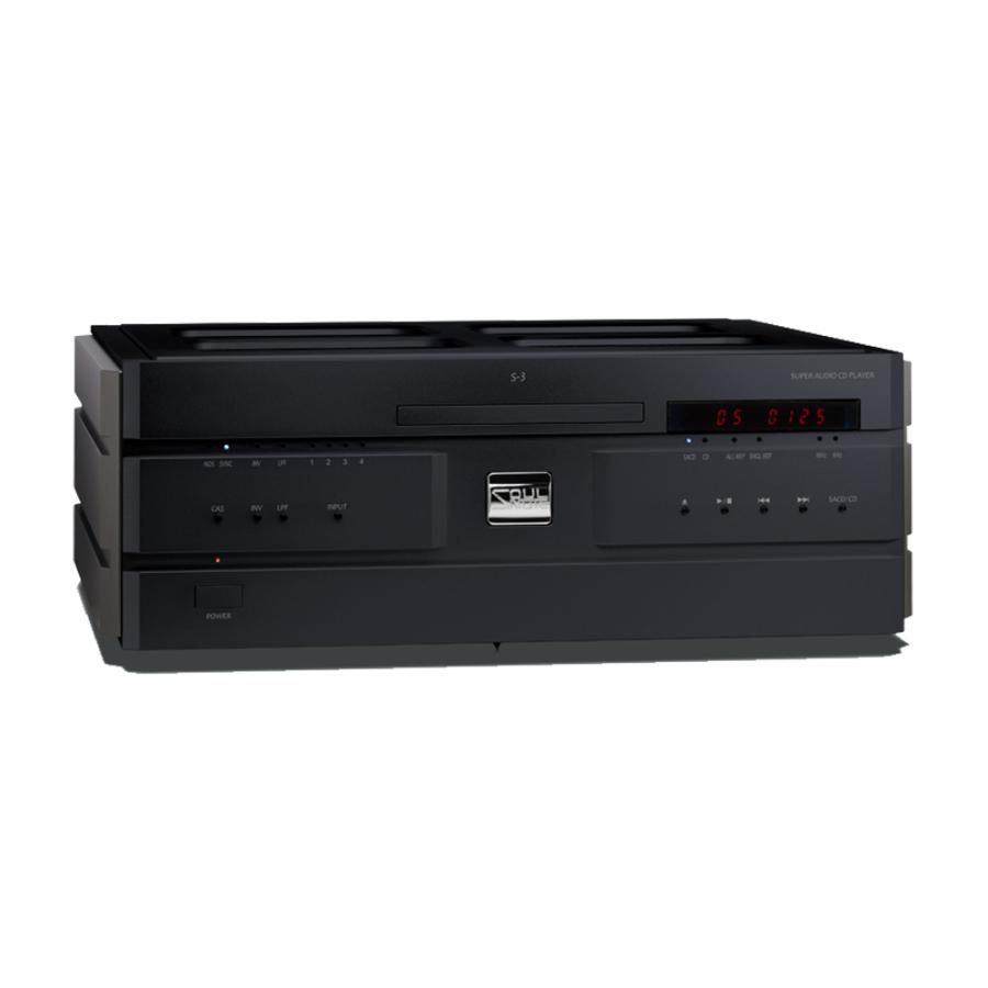 SOULNOTE - S-3 ver.2/プレミアムブラック （SACDプレーヤー） ｛大型CSR｝ 【完売】