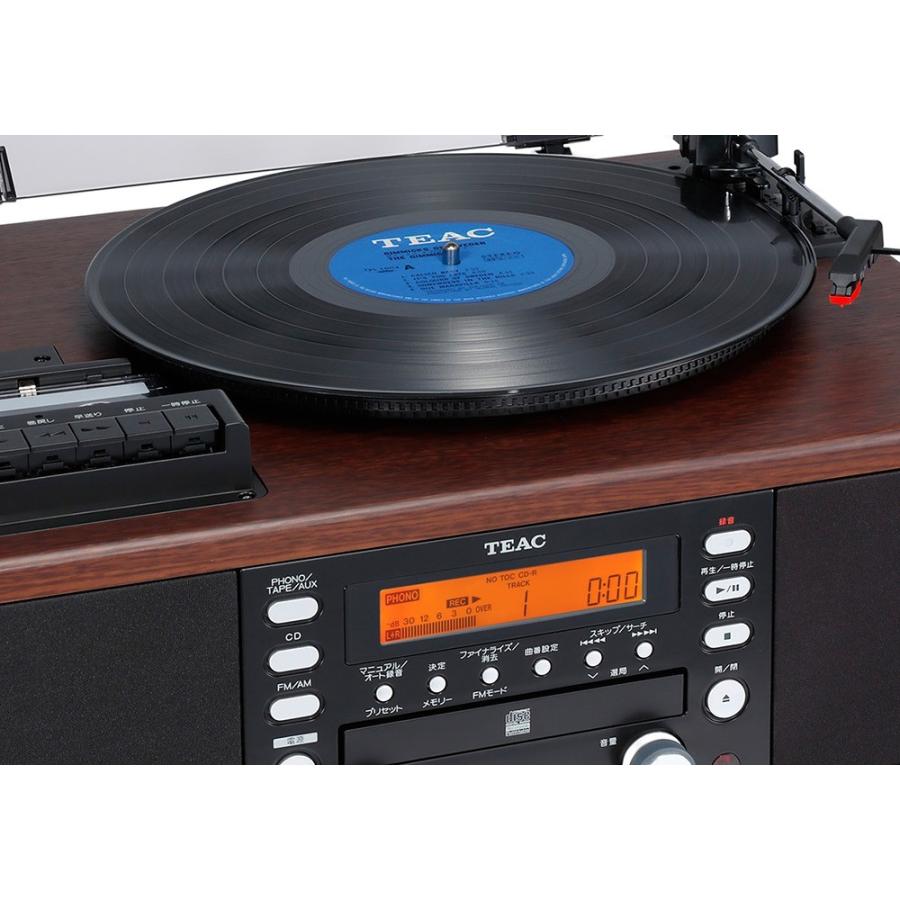 TEAC - LP-R520-WA/ウォールナット（ターンテーブル・カセット付CDレコーダー）【次回5月下旬入荷予定・ご予約受付中】｜audio-ippinkan｜05