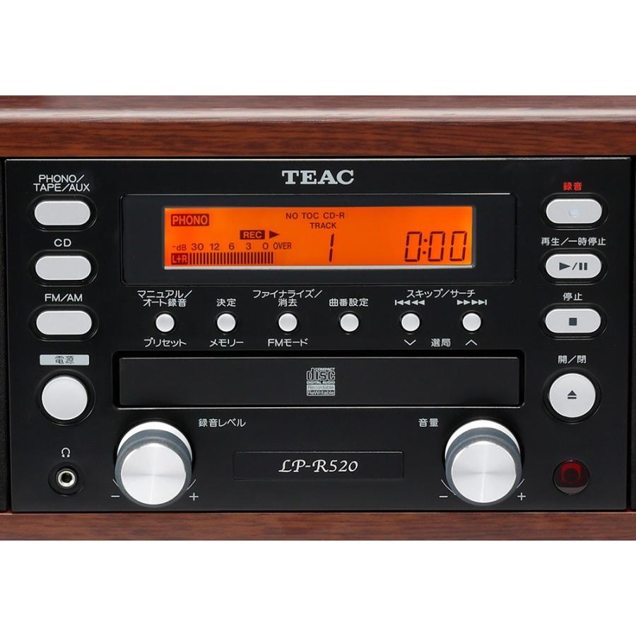 TEAC - LP-R520-WA/ウォールナット（ターンテーブル・カセット付CDレコーダー）【次回5月下旬入荷予定・ご予約受付中】｜audio-ippinkan｜06